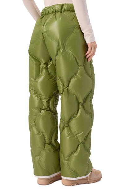 Пуховые брюки JET SET хаки цвета по цене 112000 руб., арт. 2521/120020/SAMPLE, фото 4 Пуховые брюки JET SET, арт. 2521/120020/SAMPLE, фото 4