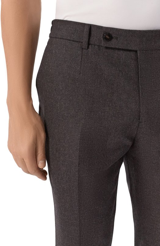 Шерстяные брюки Berwich GL0BE/FA1224X Коричневый  GL0BE/FA1224X Фото 5