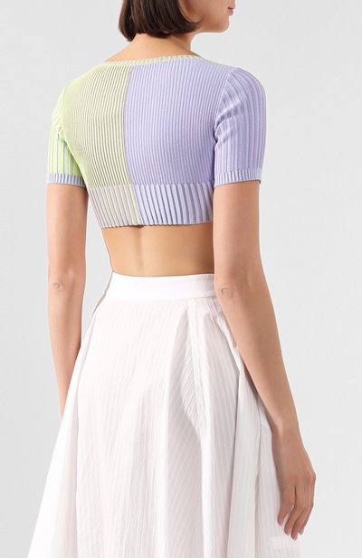 Топ из смеси вискозы и хлопка JACQUEMUS, арт. 201KN36/48651, фото 4