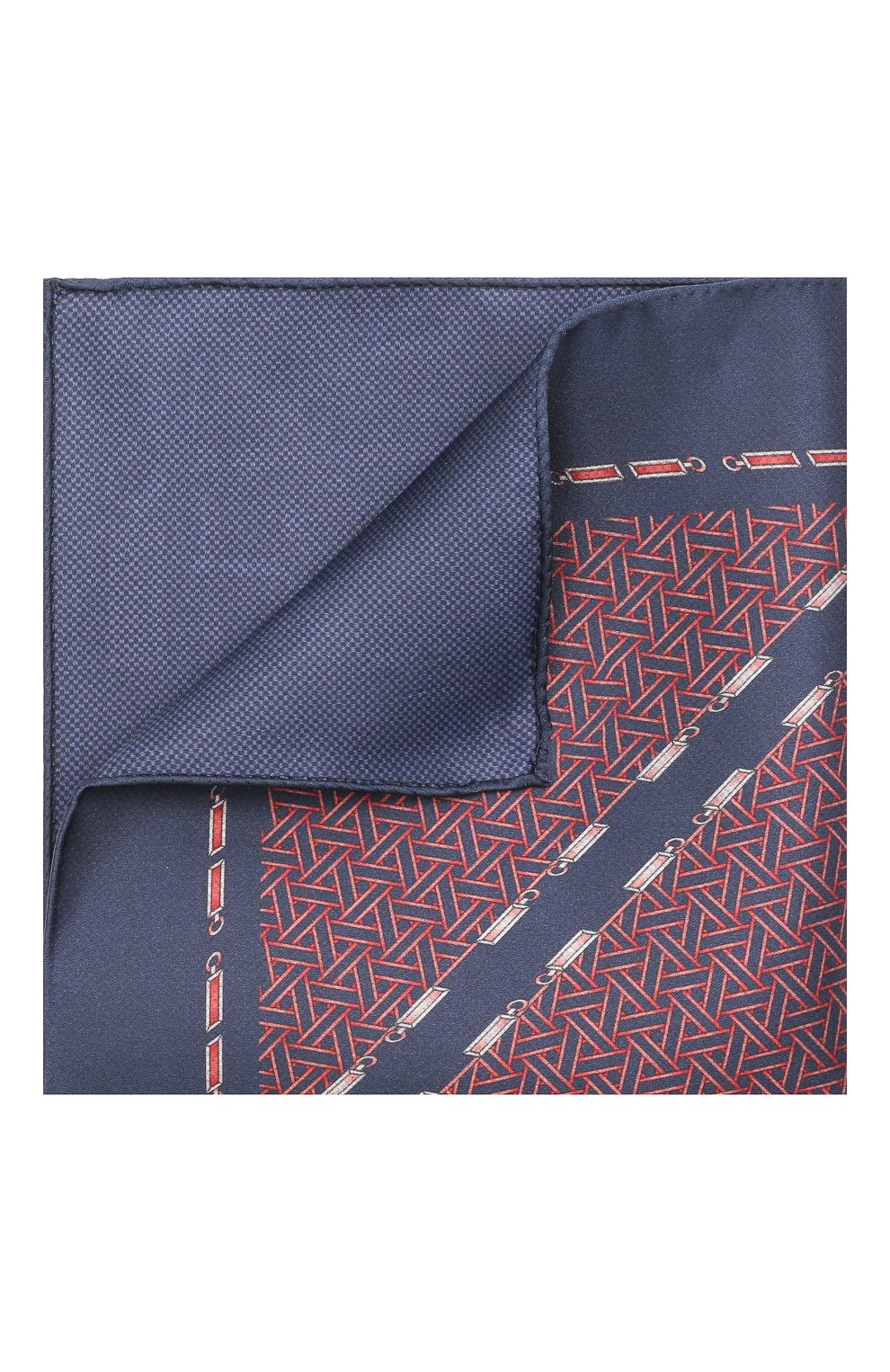 Шелковый платок ZILLI синего цвета по цене 8995 руб., арт. 51603/HANDKERCHIEF, фото 1 Шелковый платок ZILLI, арт. 51603/HANDKERCHIEF, фото 1