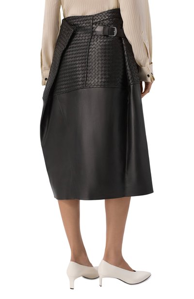 Кожаная юбка BOTTEGA VENETA, арт. 871819/V6IB0, фото 4