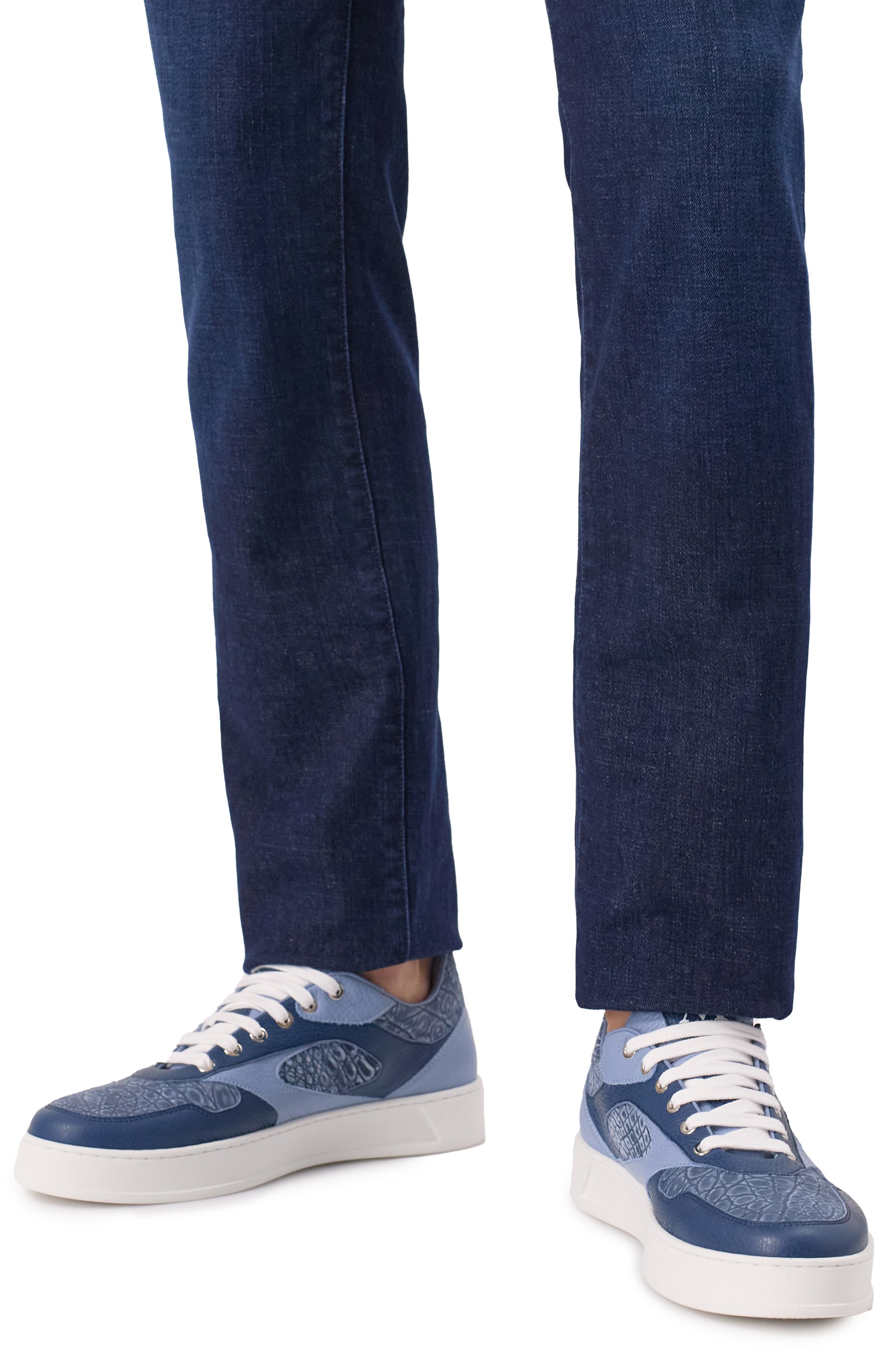 Кожаные кеды ARTIOLI, арт. 0S778/BIS/ALCE CALF/CR0C0DILE/ALCE CALF ELITE, фото 3