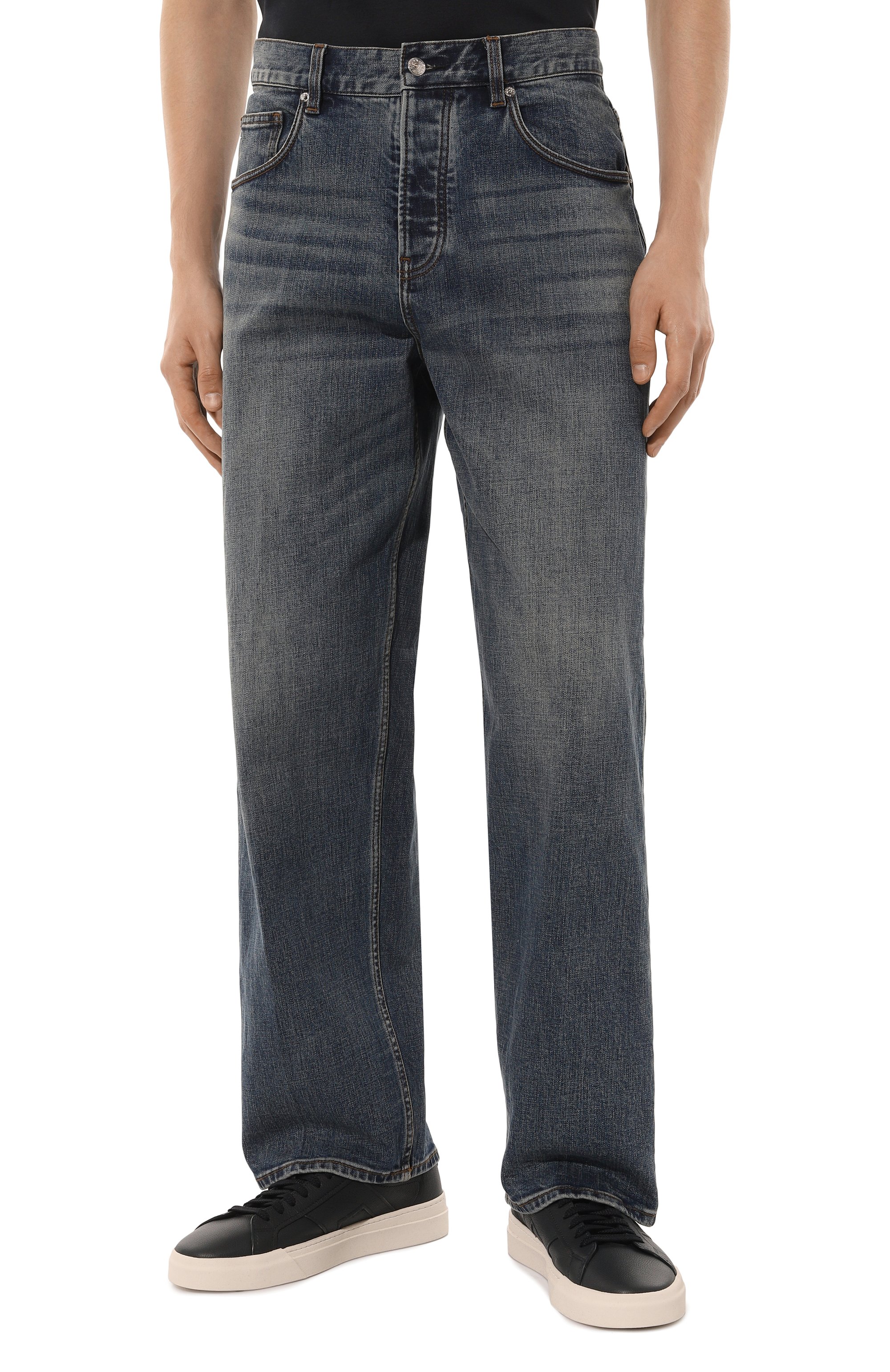 Джинсы EMPORIO ARMANI синего цвета по цене 29200 руб., арт. 6D1J74/1DTSZ, фото 3 Джинсы EMPORIO ARMANI, арт. 6D1J74/1DTSZ, фото 3