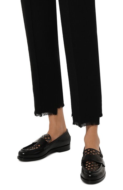 Кожаные лоферы sr mermaid SERGIO ROSSI черного цвета по цене 87550 руб., арт. B09730/MMVA11, фото 3 Кожаные лоферы sr mermaid SERGIO ROSSI, арт. B09730/MMVA11, фото 3