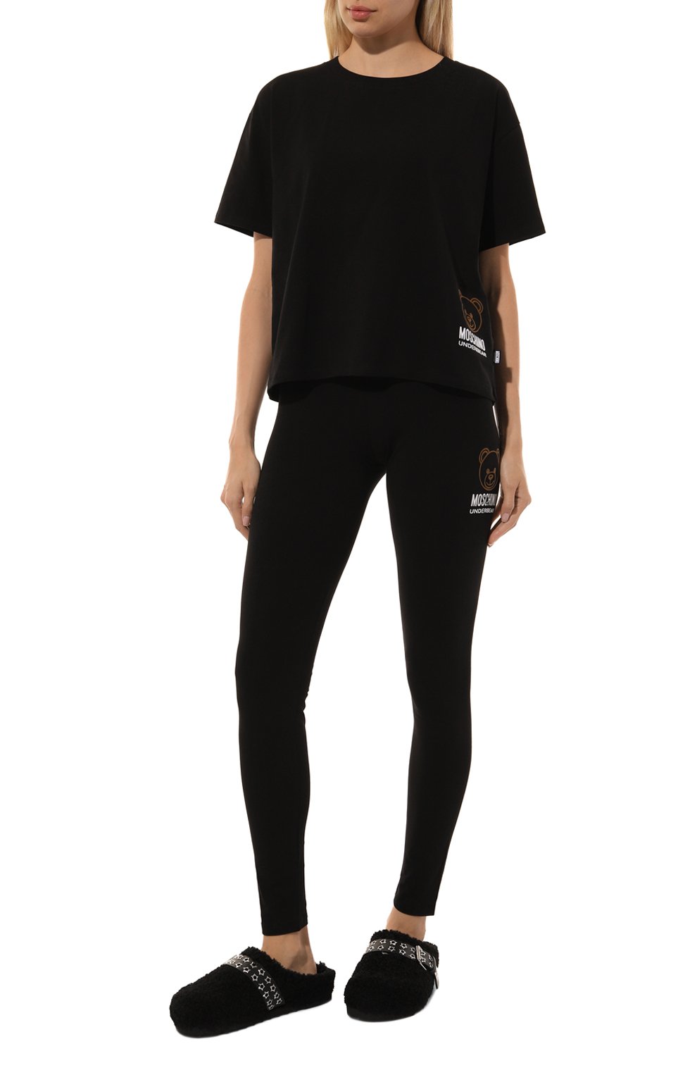 Хлопковые легинсы MOSCHINO, арт. A6804/4406, фото 2