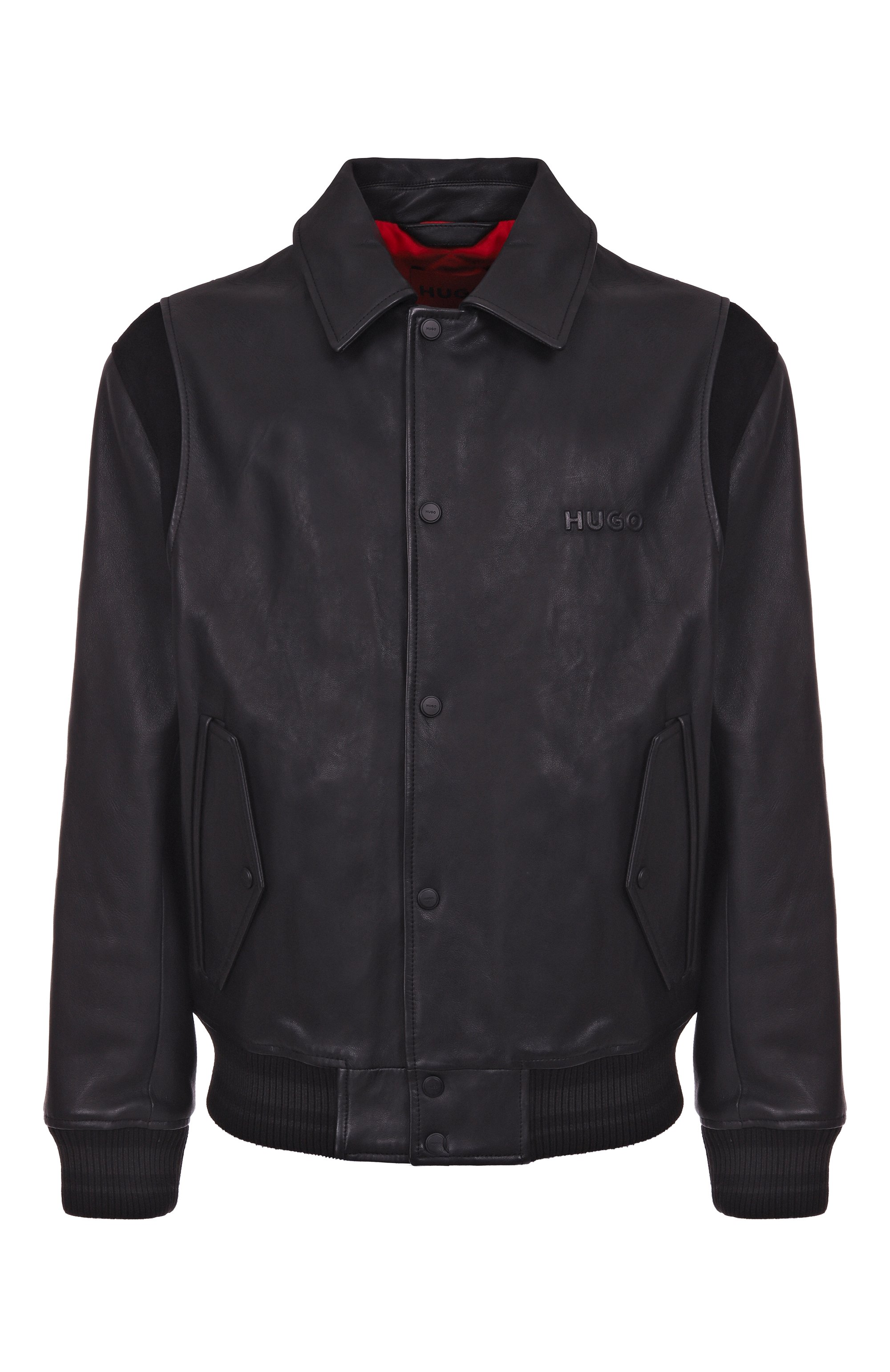 Кожаный бомбер HUGO, арт. 50546482, фото 1