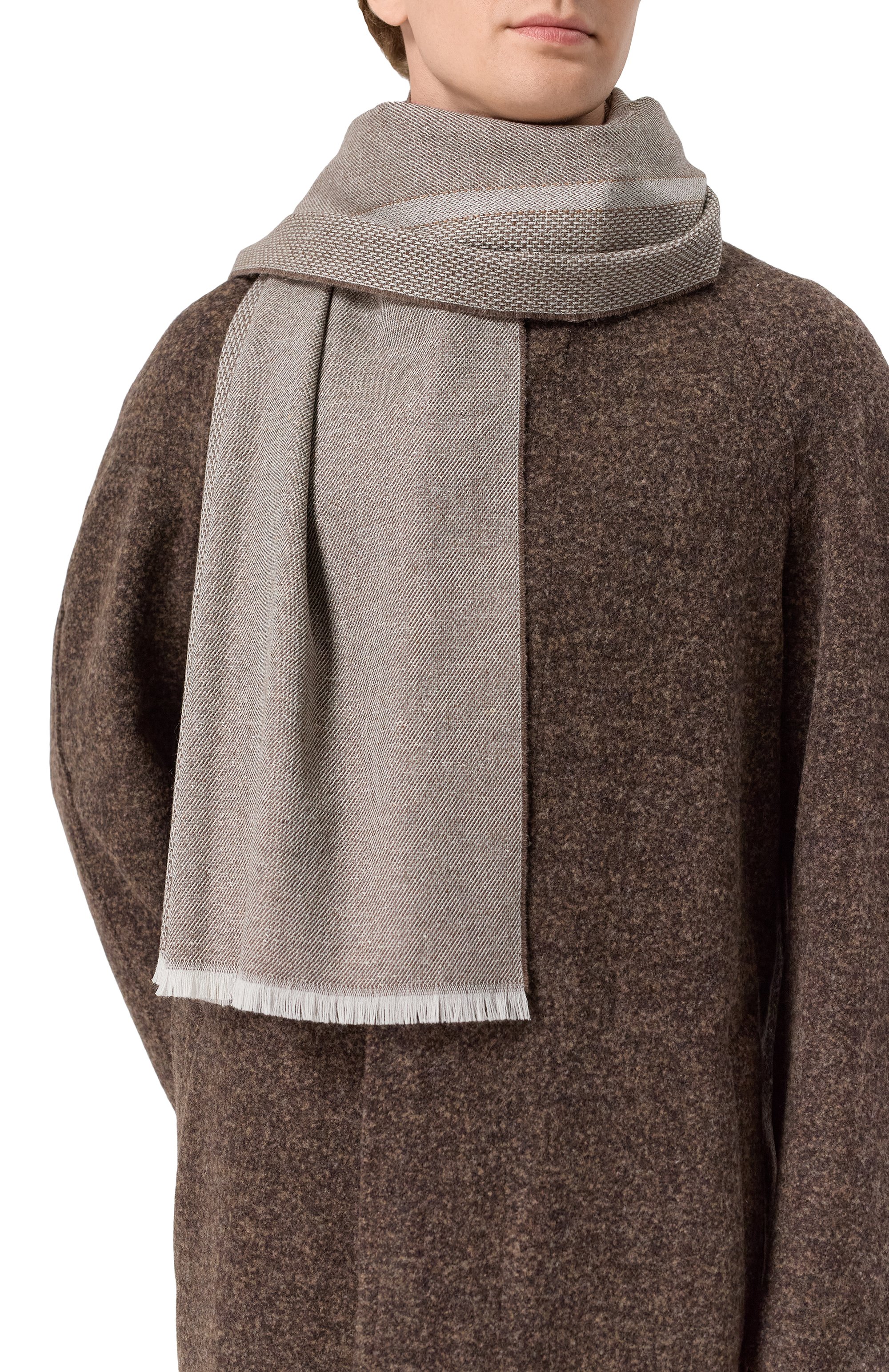 Шарф из шерсти и кашемира CANALI, арт. 06/TF00324, фото 2