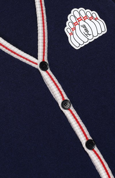 Кардиган из смеси шерсти и вискозы на пуговицах FENDI, арт. JMG044/A405/10A-12A, фото 3