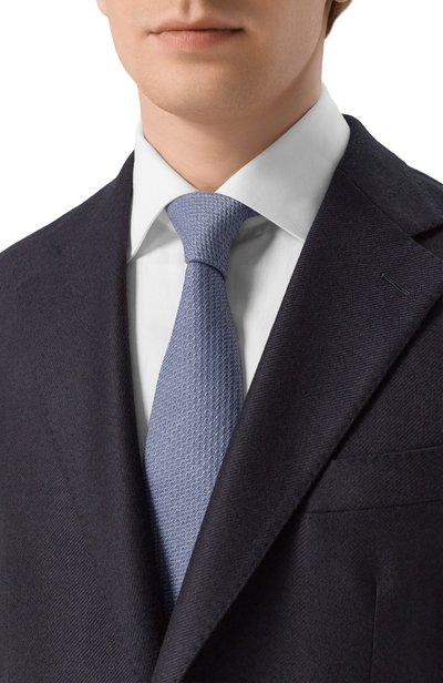 Галстук из шелка и шерсти CANALI, арт. 18/HJ04630, фото 2