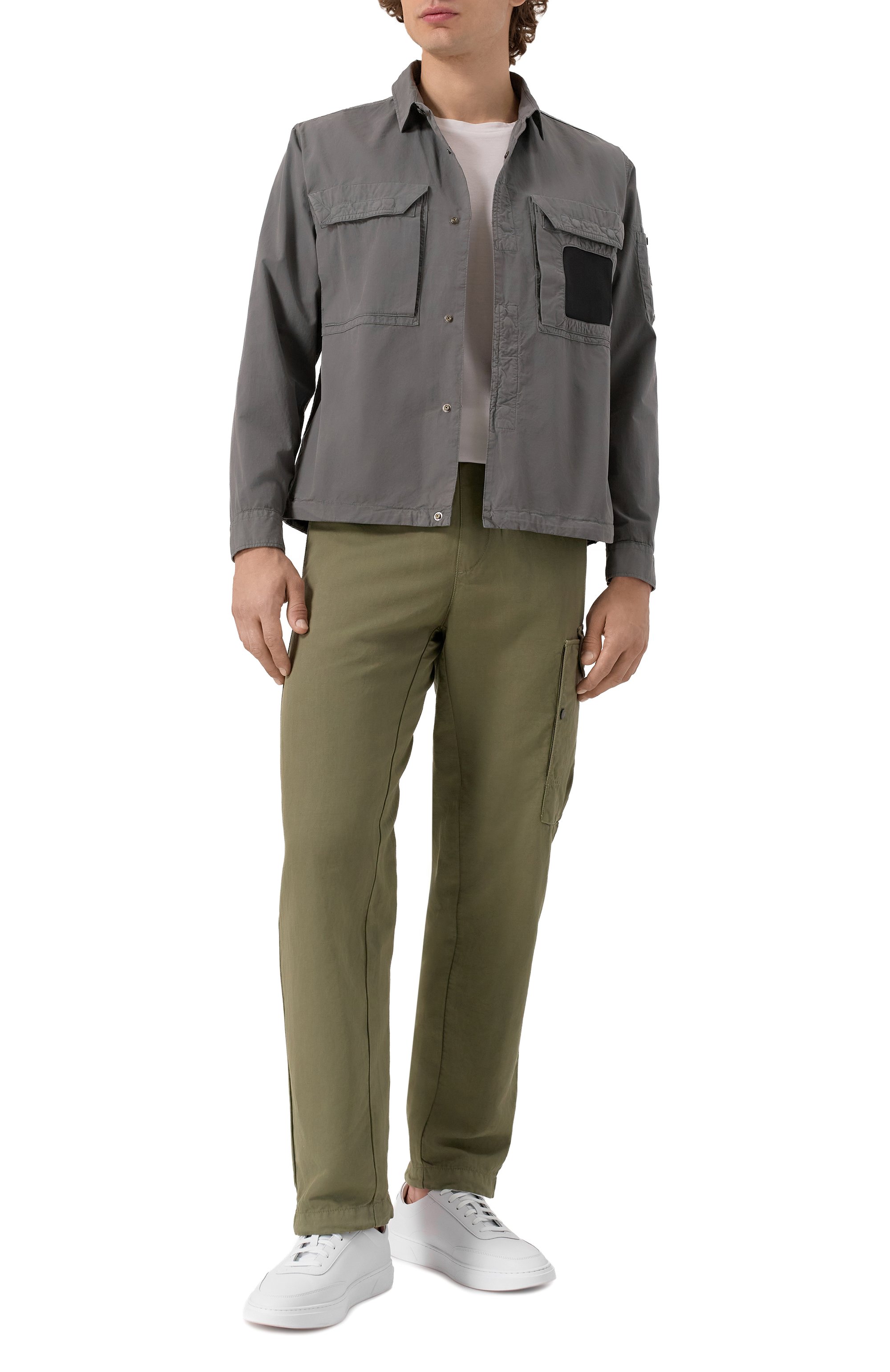 Хлопковая рубашка C.P. COMPANY, арт. 18CM0S142A110143G, фото 2