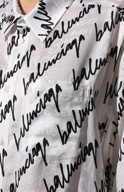 Шелковая рубашка BALENCIAGA, арт. 681050/TLLJ5, фото 5