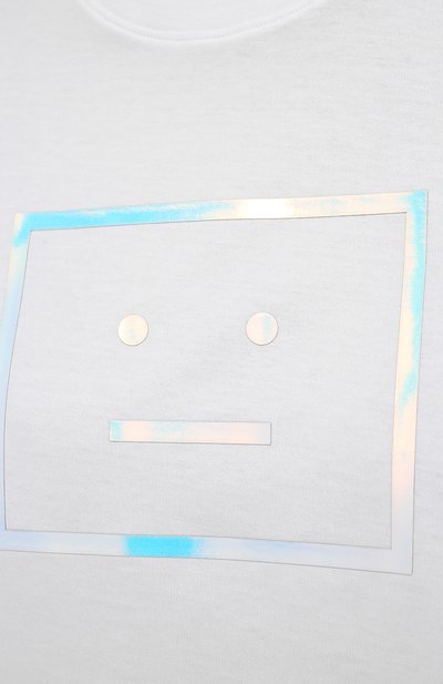 Хлопковая футболка ACNE STUDIOS, арт. CL0092/W, фото 5