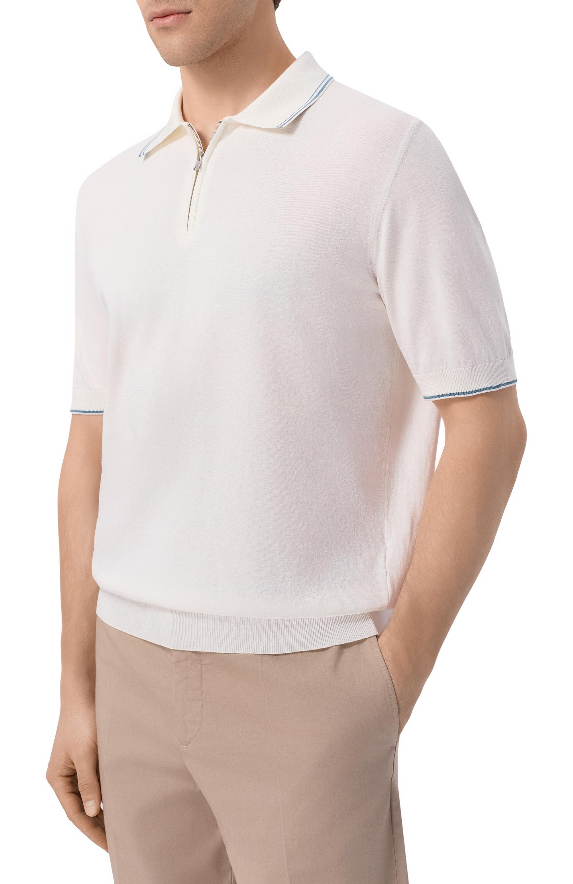 Поло из хлопка и шелка MVST, арт. M26.CSM.K425/C0TT0N/SILK, фото 3