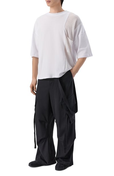 Хлопковая футболка ISABEL BENENATO белого цвета по цене 46050 руб., арт. UJ21S26, фото 2 Хлопковая футболка ISABEL BENENATO, арт. UJ21S26, фото 2