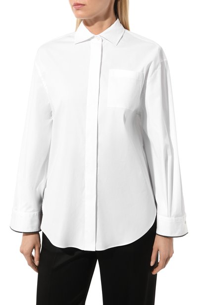 Хлопковая рубашка BRUNELLO CUCINELLI, арт. M0091B1339, фото 3