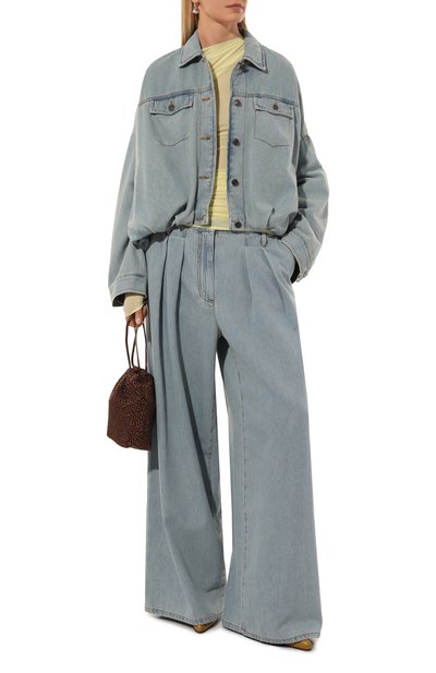 Джинсовая куртка DRIES VAN NOTEN голубого цвета по цене 72400 руб., арт. 242-010506-9378, фото 2 Джинсовая куртка DRIES VAN NOTEN, арт. 242-010506-9378, фото 2