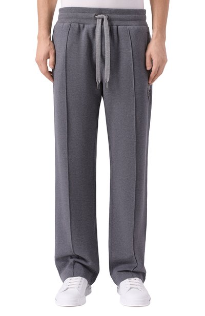 Хлопковые брюки DOLCE & GABBANA серого цвета по цене 125500 руб., арт. GP0M5Z/G7PJ7, фото 3 Хлопковые брюки DOLCE & GABBANA, арт. GP0M5Z/G7PJ7, фото 3