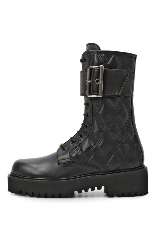 Кожаные ботинки Quiltie 67 Valentino 7W2S0MQ0/FGZ Чёрный  7W2S0MQ0/FGZ Фото 4