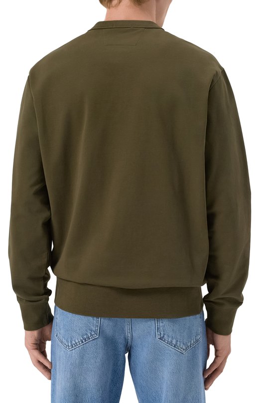 Хлопковый свитшот C.P. Company 18CLSS032A006452W Хаки  18CLSS032A006452W Фото 4