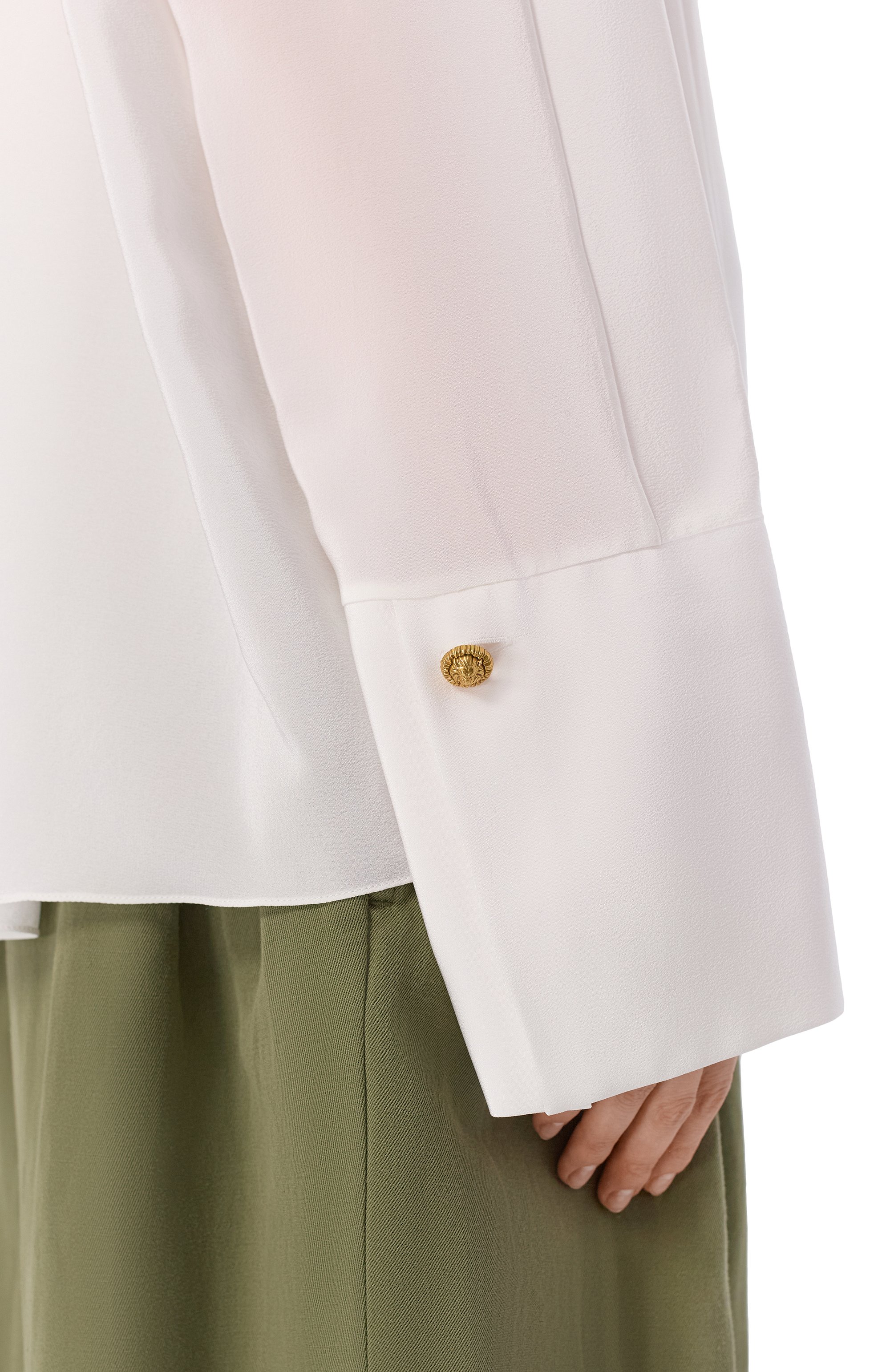 Шелковая блузка BALMAIN, арт. GF0IJ140/SF47, фото 5