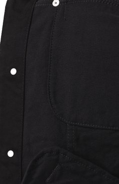 Мужская джинсовая куртка DSQUARED2 черного цвета, арт. S79AM0078/S30564 | Фото 7 (Рукава: Длинные; Материал сплава: Проставлено; Драгоценные камни: Проставлено; Длина (верхняя одежда): Короткие; Материал внешний: Деним, Хлопок; Кросс-КТ: Деним, Легкие; Стили: Кэжуэл)