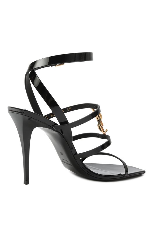 Кожаные босоножки Cassandra 90 Saint Laurent 822791/1TVDD Чёрный  822791/1TVDD Фото 5