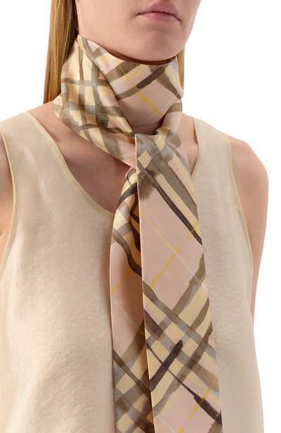 Шелковый шарф-твилли BURBERRY, арт. 8102101, фото 2