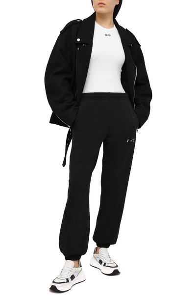 Хлопковая футболка OFF-WHITE, арт. 0WAA065R21JER001, фото 2
