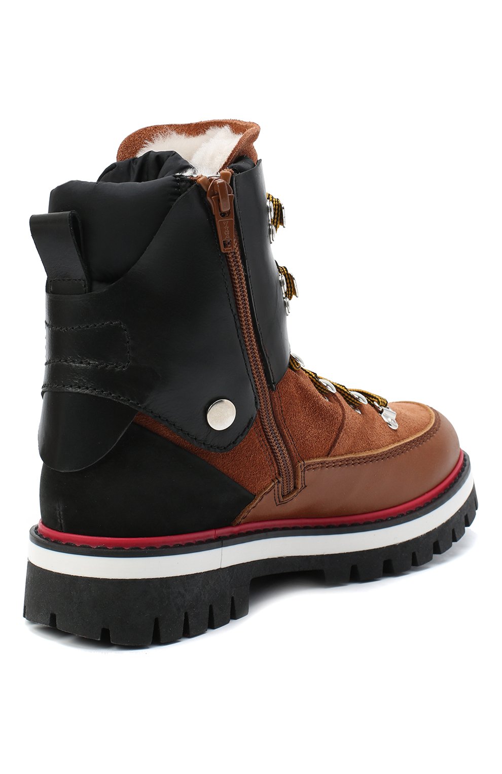 Кожаные ботинки DSQUARED2 коричневого цвета по цене 43350 руб., арт. 65198/RUNNER/36-41, фото 3 Кожаные ботинки DSQUARED2, арт. 65198/RUNNER/36-41, фото 3