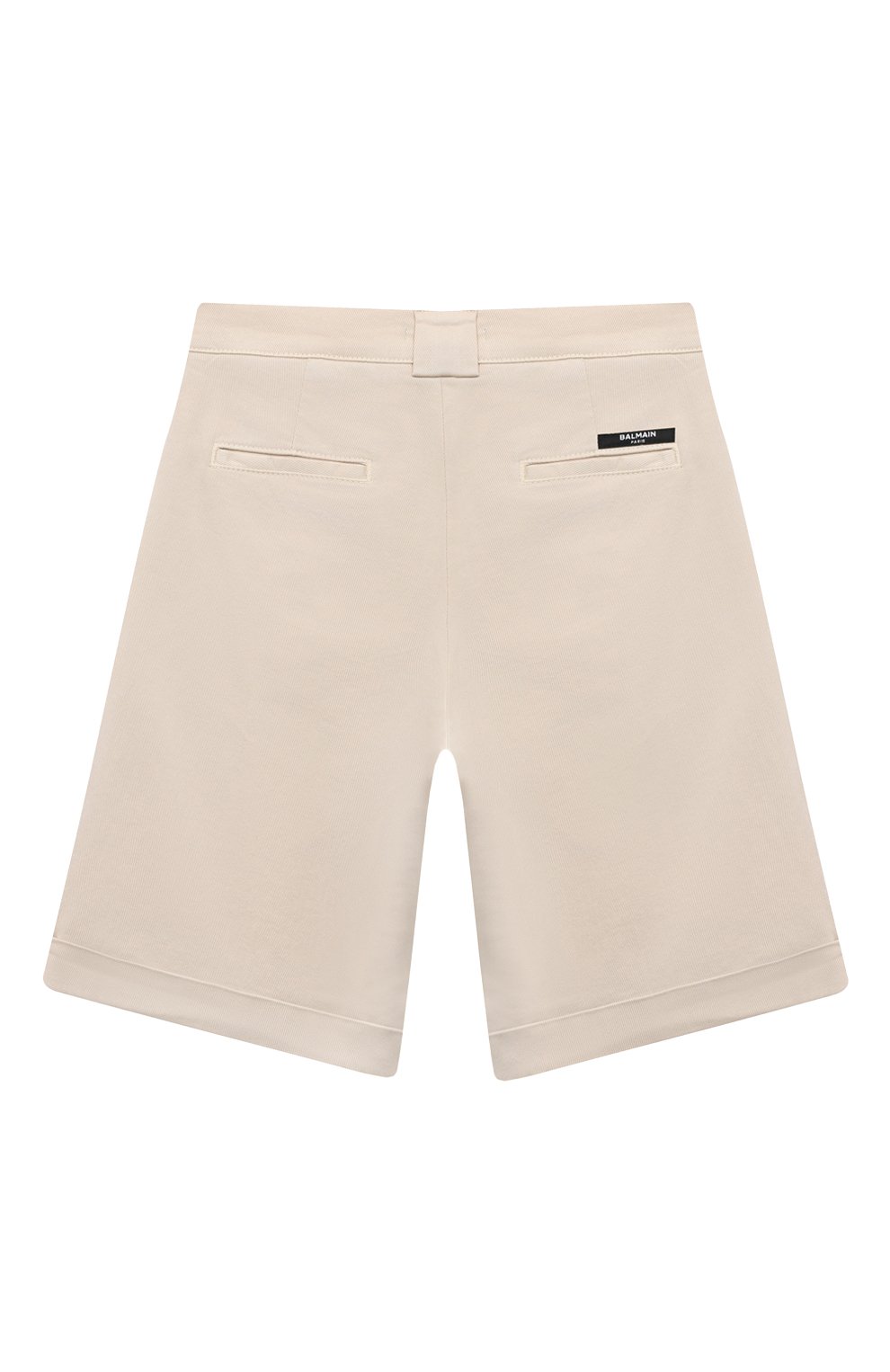 Хлопковые шорты BALMAIN кремового цвета по цене 28800 руб., арт. BU6P49, фото 2 Хлопковые шорты BALMAIN, арт. BU6P49, фото 2