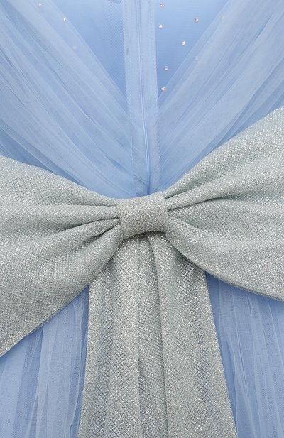Платье little bow SASHA KIM голубого цвета по цене 46900 руб., арт. УТ-00001305/1, фото 3 Платье little bow SASHA KIM, арт. УТ-00001305/1, фото 3