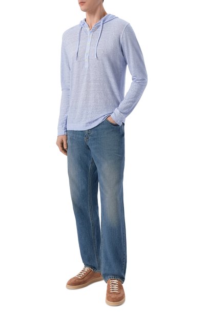 Льняной лонгслив-хенли 120% LINO, арт. 33ALIM7553/E908/S01, фото 2