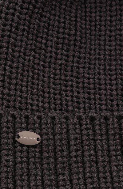 Шерстяная шапка с отделкой из соболя BLACK SABLE, арт. BS-47CC10, фото 4
