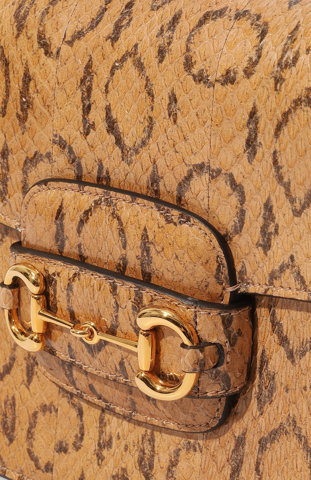 Сумка 1955 horsebit small из кожи питона GUCCI, арт. 602204 L1G0G, фото 3