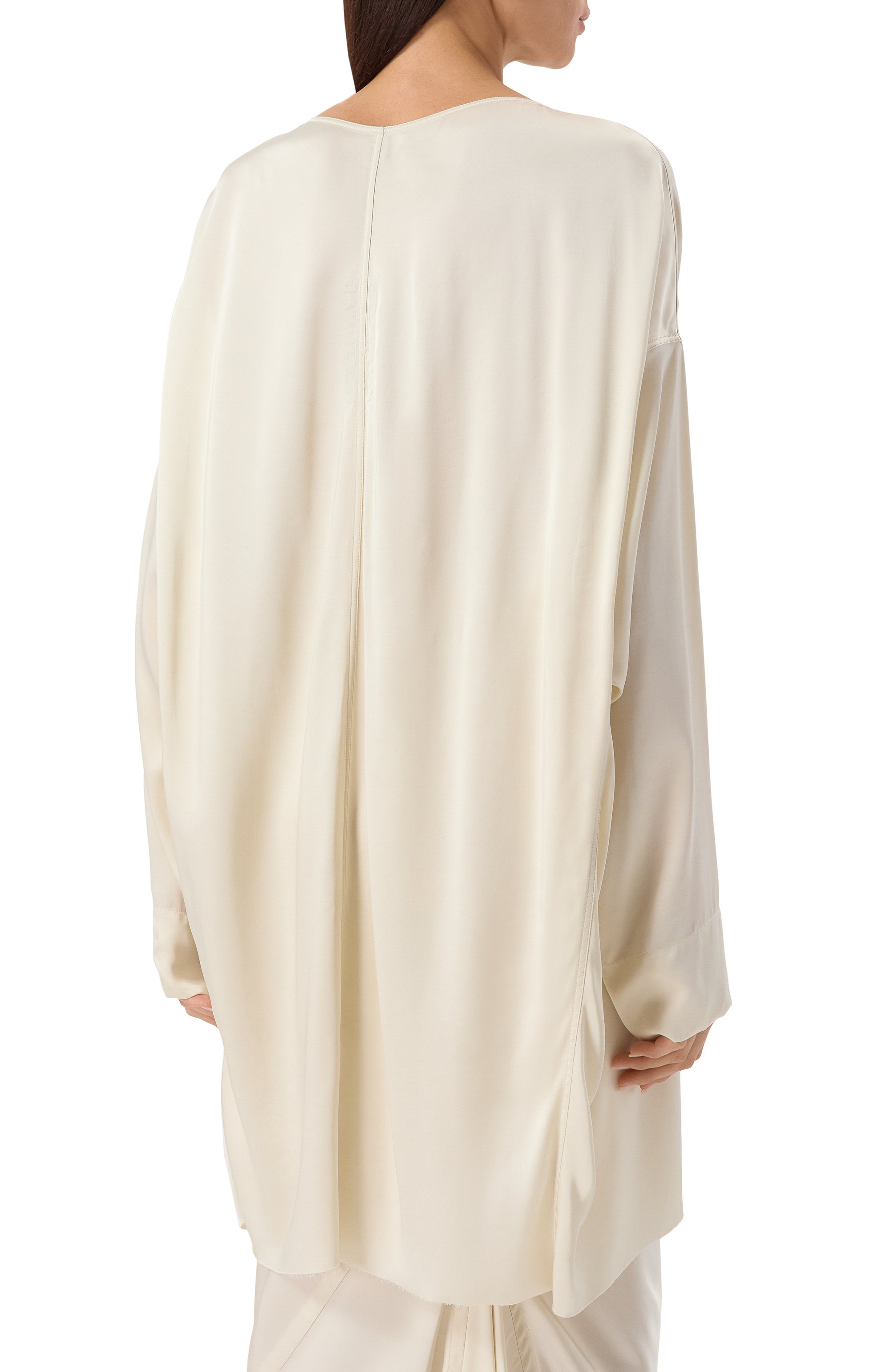 Атласная туника RICK OWENS, арт. R001E7599/SCH, фото 4