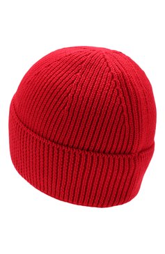 Мужская шерстяная шапка PARAJUMPERS красного цвета, арт. HA12/PLAIN BEANIE | Фото 2 (Материал: Текстиль, Шерсть; Кросс-КТ: Трикотаж; Материал сплава: Проставлено, Проверено; Нос: Не проставлено; Статус проверки: Проверено, Проверена категория)