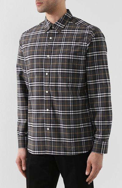 Хлопковая рубашка BURBERRY, арт. 8004833, фото 3