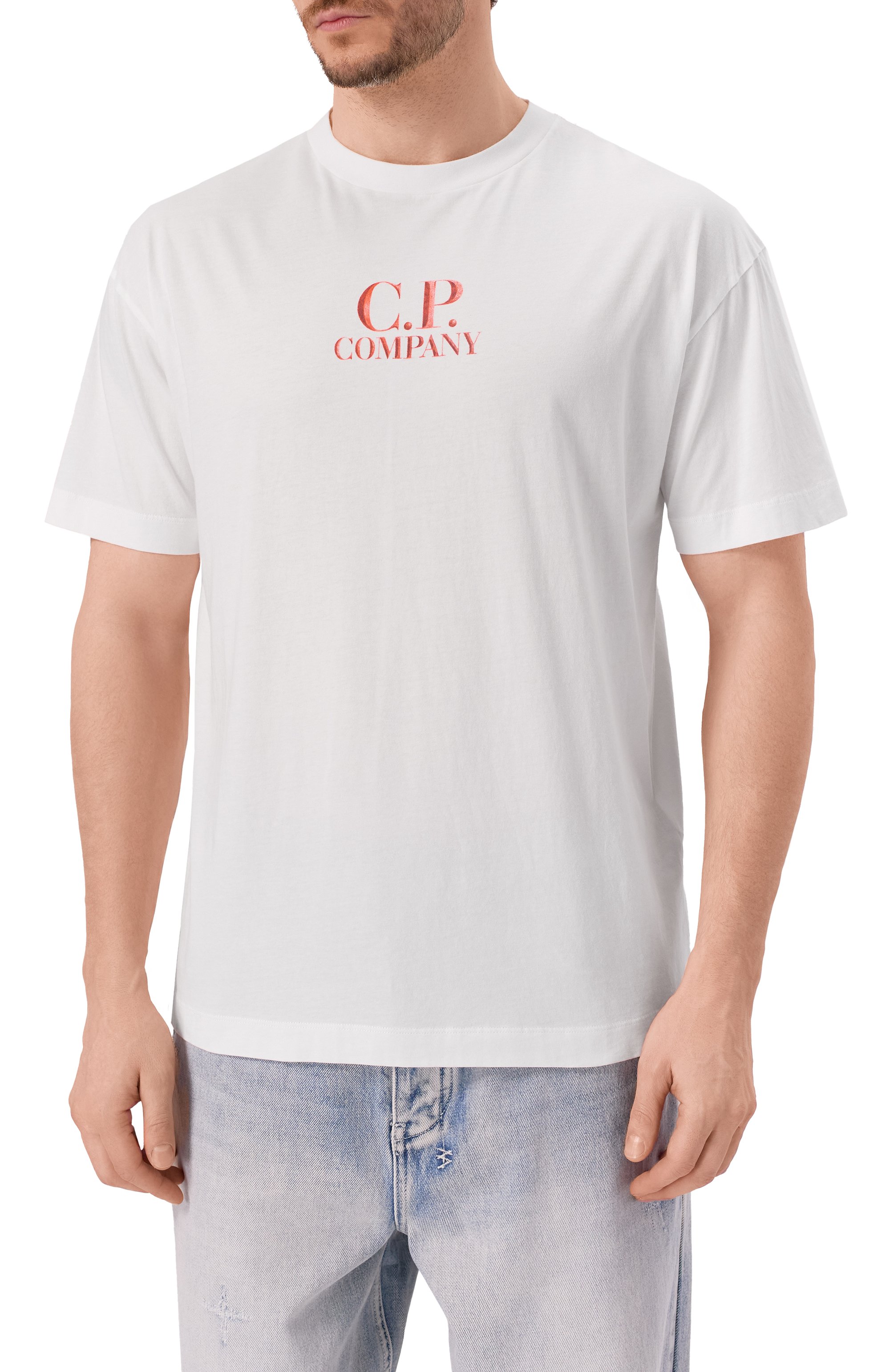 Хлопковая футболка C.P. COMPANY, арт. 18CMTS141A005100W, фото 3