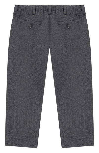 Брюки из хлопка и льна EMPORIO ARMANI, арт. EB000929/AF20964, фото 2