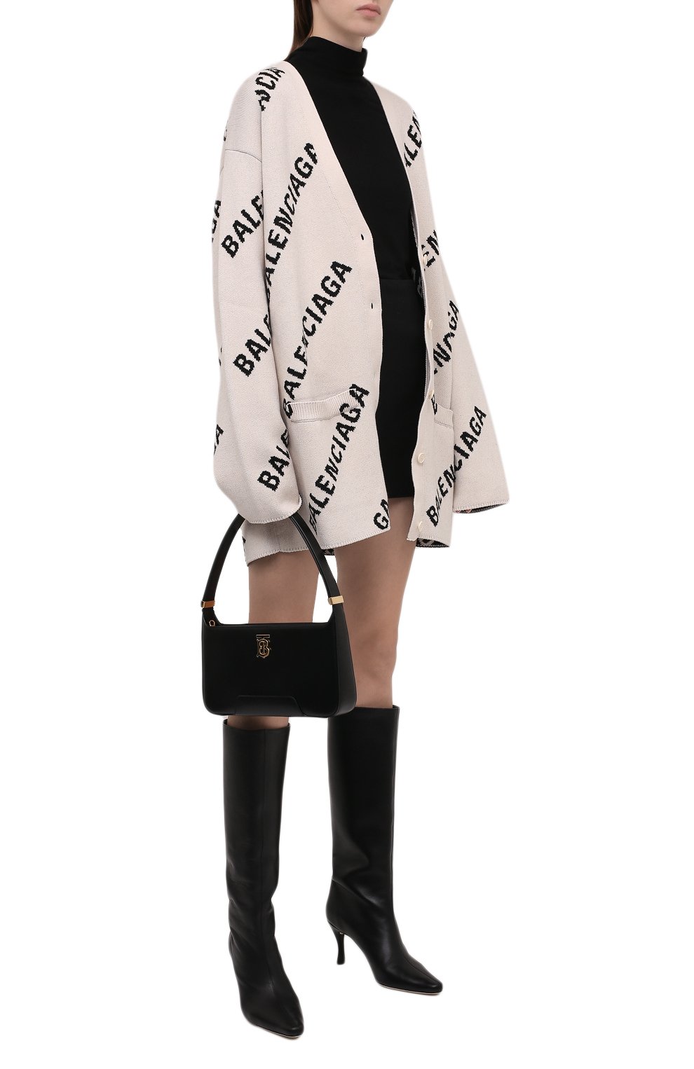 Кардиган BALENCIAGA кремового цвета по цене 128500 руб., арт. 659675/T3200, фото 2 Кардиган BALENCIAGA, арт. 659675/T3200, фото 2