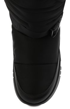 Мужские утепленные сапоги PRADA черного цвета, арт. 2UE024-3LFV-F0002 | Фото 6 (Материал внешний: Текстиль; Мужское Кросс-КТ: Сапоги-обувь, зимние сапоги, Дутики; Материал сплава: Проставлено; Нос: Не проставлено)