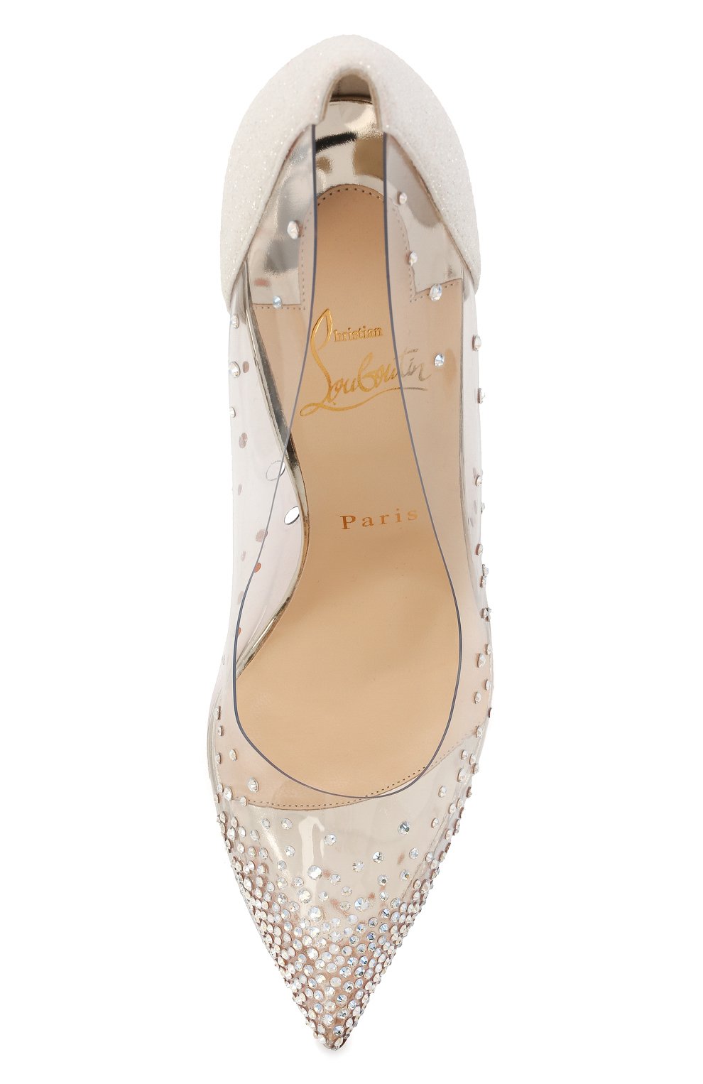 Комбинированные туфли degrastrass 100 CHRISTIAN LOUBOUTIN, арт. 3190804/DEGRASTRASS PVC 100, фото 5