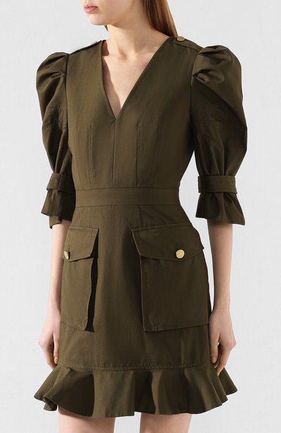 Хлопковое платье ALEXANDER MCQUEEN, арт. 605282/QFAAE, фото 3