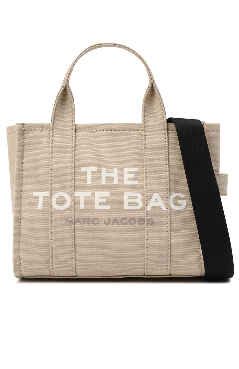 Женская сумка the tote bag small MARC JACOBS (THE) бежевого цвета, арт. M0016493 | Фото 6 (Ремень/цепочка: На ремешке; Материал: Текстиль; Сумки-технические: Сумки-шопперы; Материал сплава: Проставлено; Драгоценные камни: Проставлено; Размер: small)