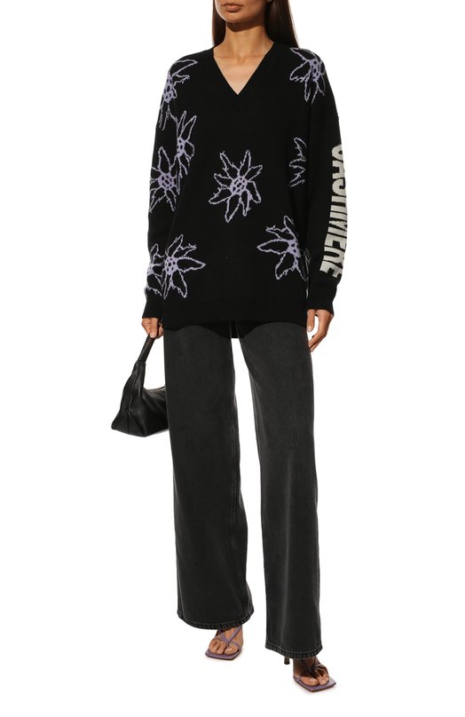 Кашемировый свитер Nervure Чёрный, фото 2