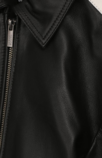 Кожаная куртка KARL LAGERFELD KIDS, арт. Z26050/6A-12A, фото 3