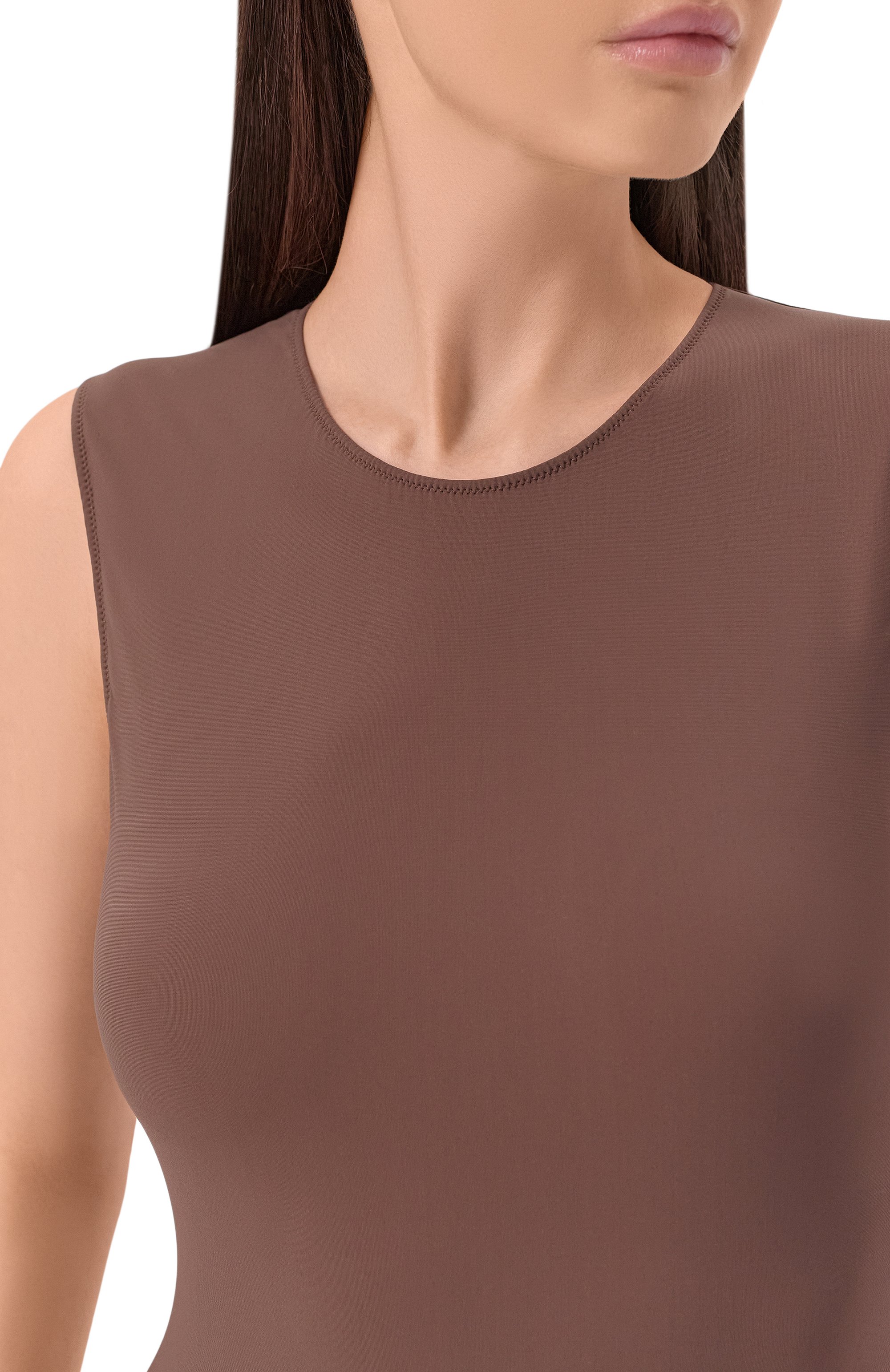 Боди MAISON MARGIELA коричневого цвета по цене 45950 руб., арт. S29NA0179/M20039, фото 5 Боди MAISON MARGIELA, арт. S29NA0179/M20039, фото 5