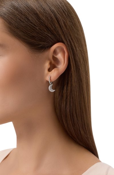 Серьги SWAROVSKI серебряного цвета по цене 18350 руб., арт. 5666157, фото 2 Серьги SWAROVSKI, арт. 5666157, фото 2