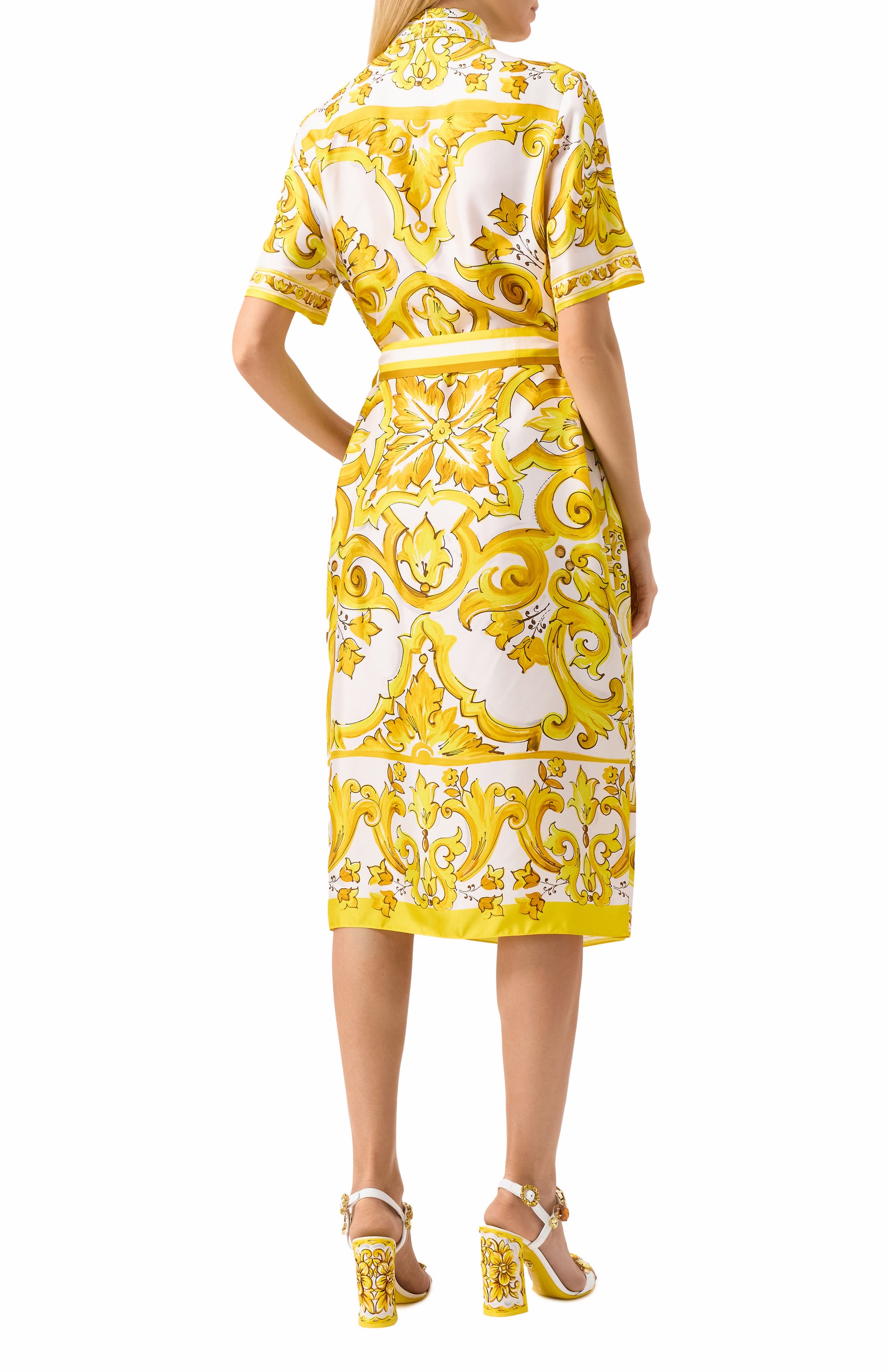 Шелковое платье DOLCE & GABBANA, арт. F6JICT/HI1TK, фото 4