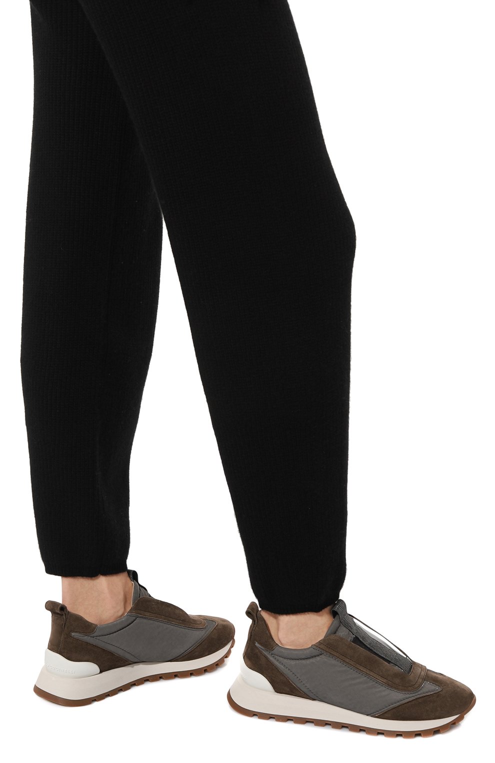 Комбинированные кроссовки BRUNELLO CUCINELLI, арт. MZSFGBP148, фото 3